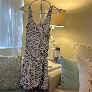Lilly Pulitzer Black and White Printed Sleeveless Romper